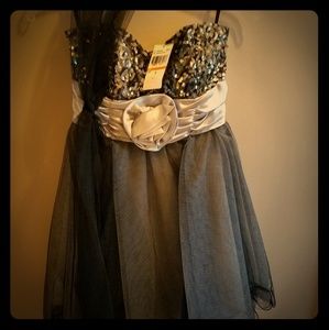 Xtraordinary Homecoming Cocktail Dress with Sash